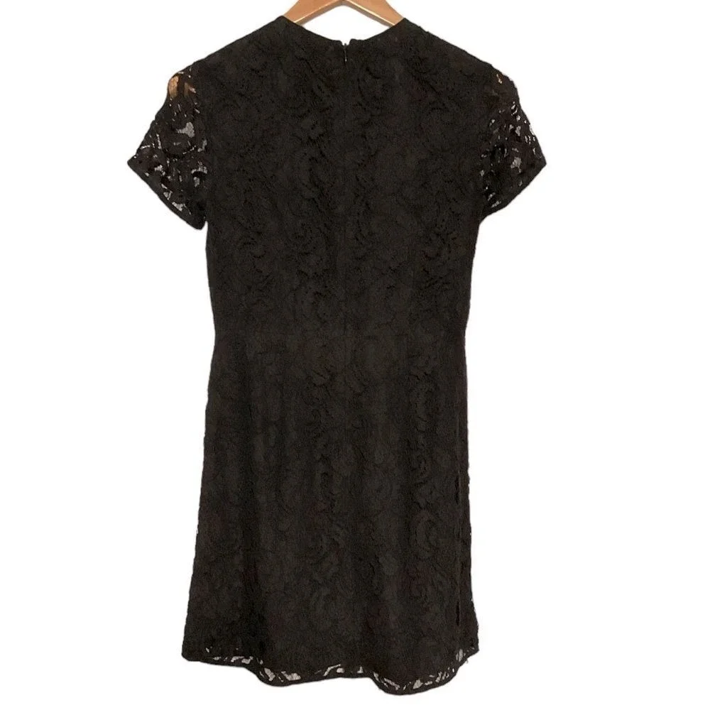 NWT‎ Michael Kors black lace dress size 0